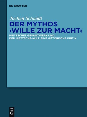 cover image of Der Mythos "Wille zur Macht"